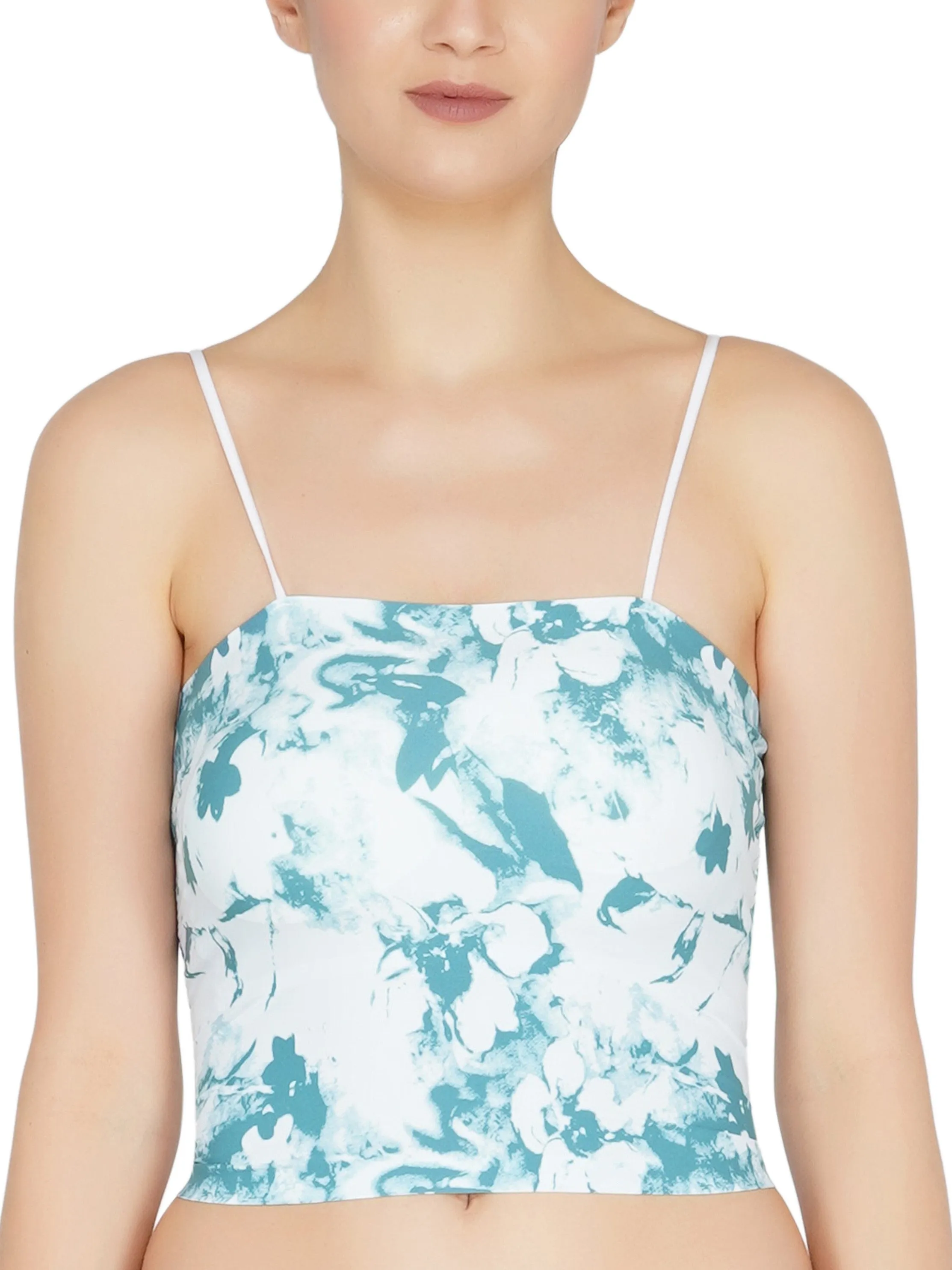 Poftik Paper Print Ultra soft and comfortable sports bras for Women and Girls Crop Top Camisole