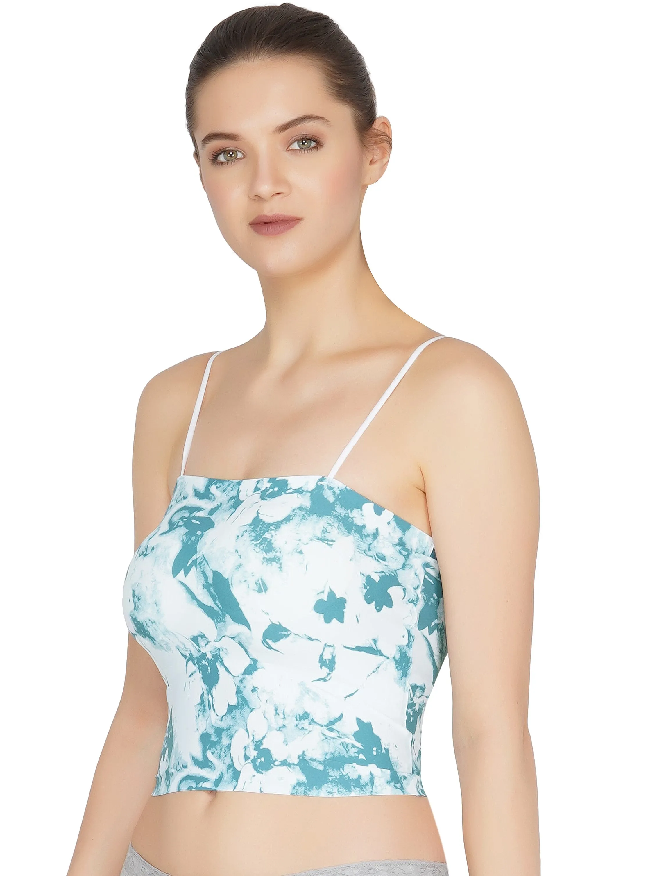 Poftik Paper Print Ultra soft and comfortable sports bras for Women and Girls Crop Top Camisole