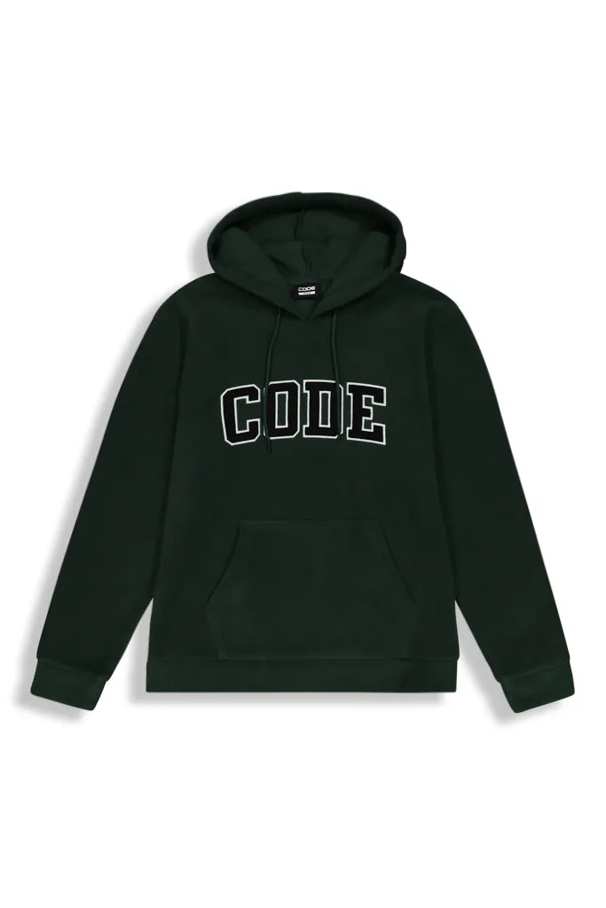 Polar Fleece Hoodie _ 156745 _ Forest Green