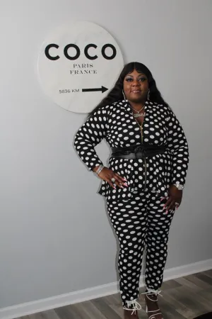 Polka Dot Peplum