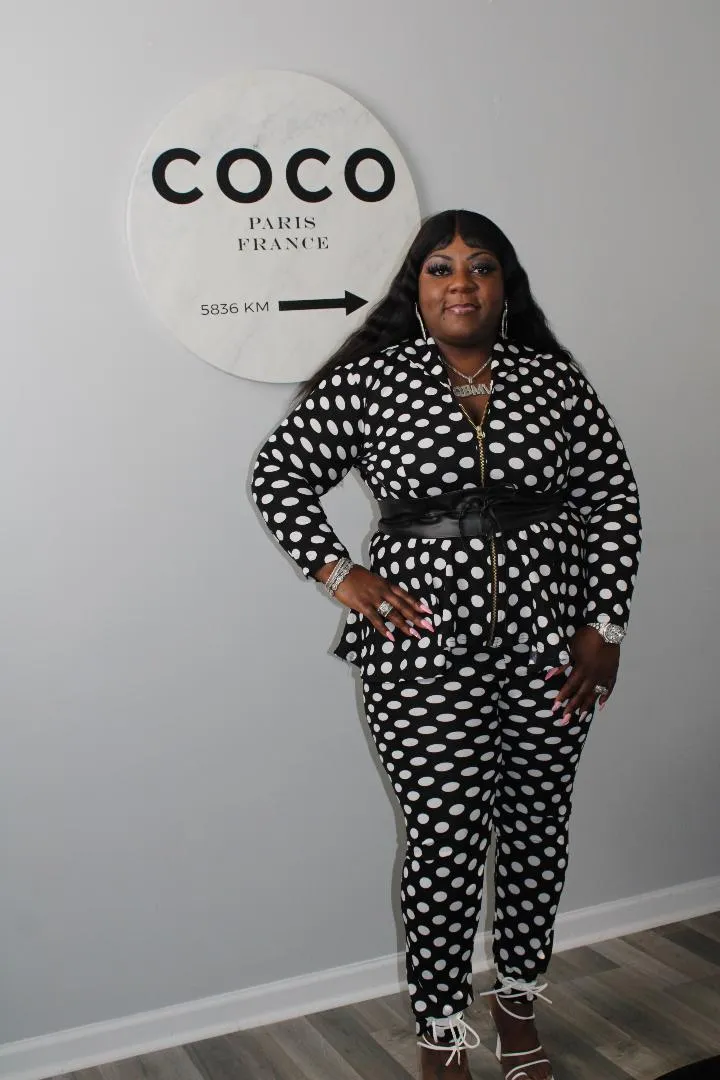Polka Dot Peplum