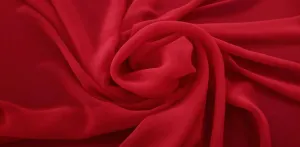 Polyester Chiffon Red