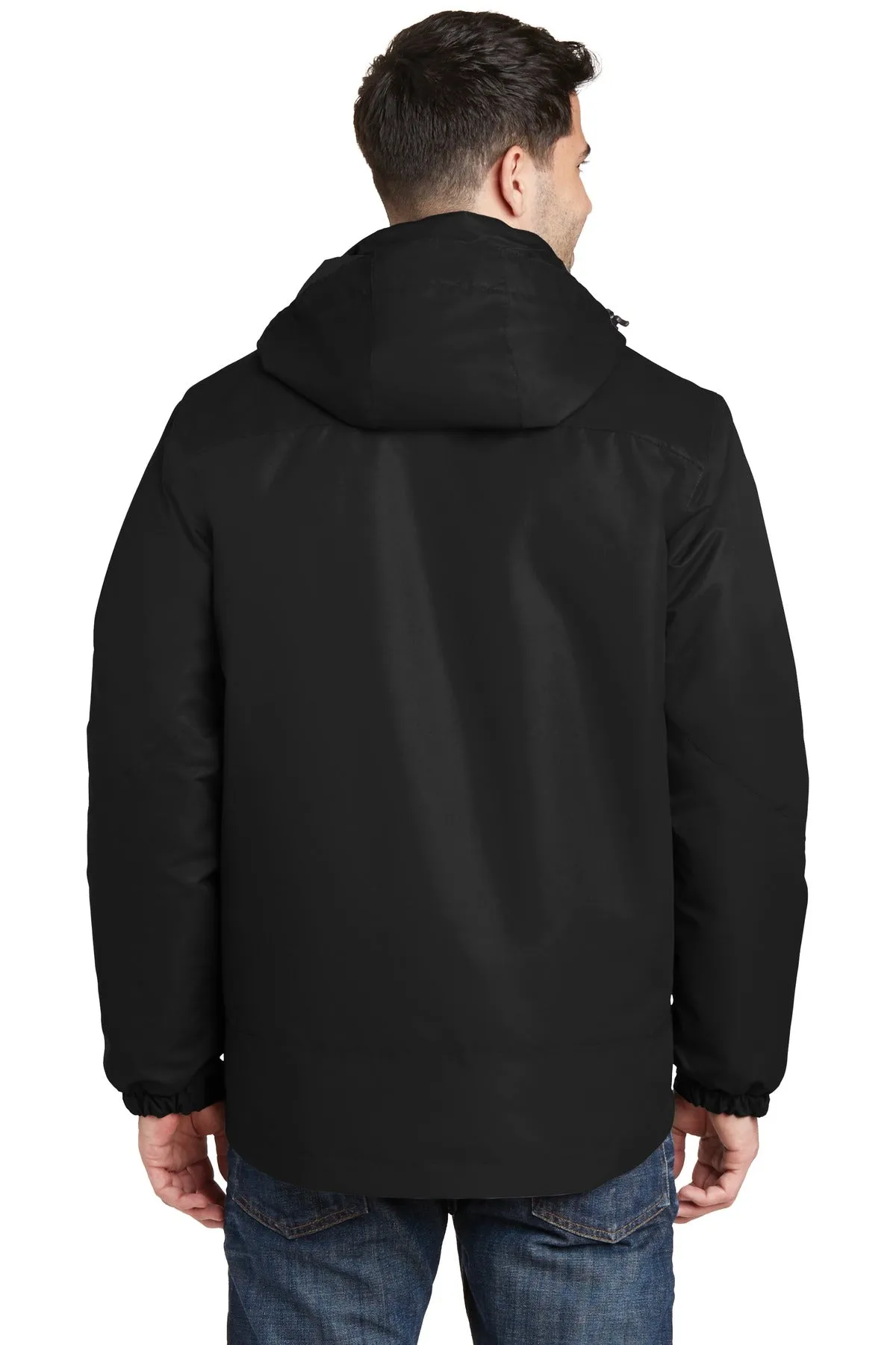 Port Authority Vortex Waterproof 3-in-1 Jacket. J332 Black/ Black