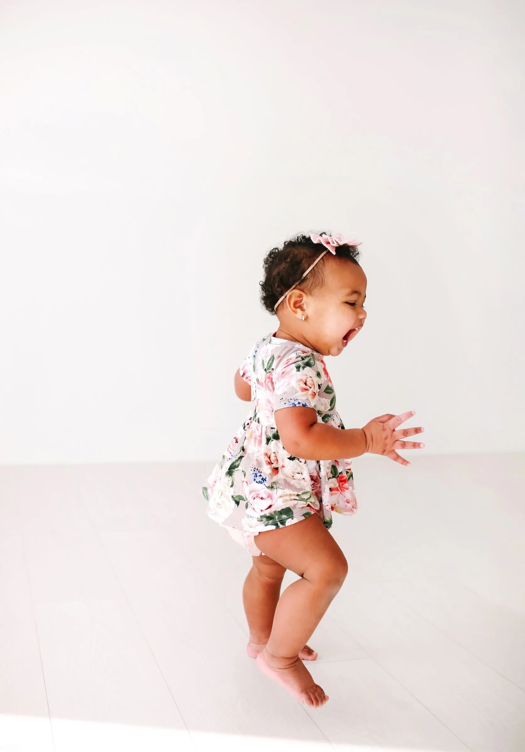Posh Peanut Cassie S/S Basic Peplum Top & Bloomer Set