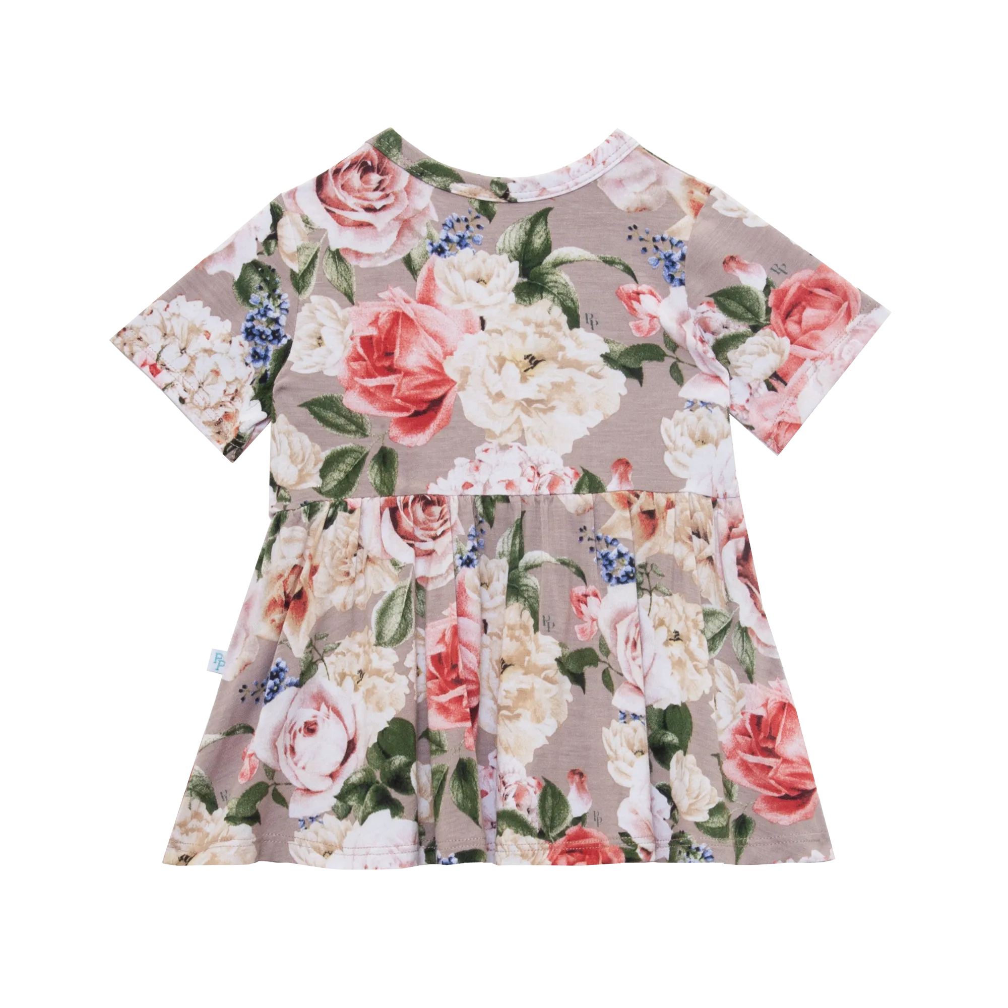 Posh Peanut Cassie S/S Basic Peplum Top & Bloomer Set