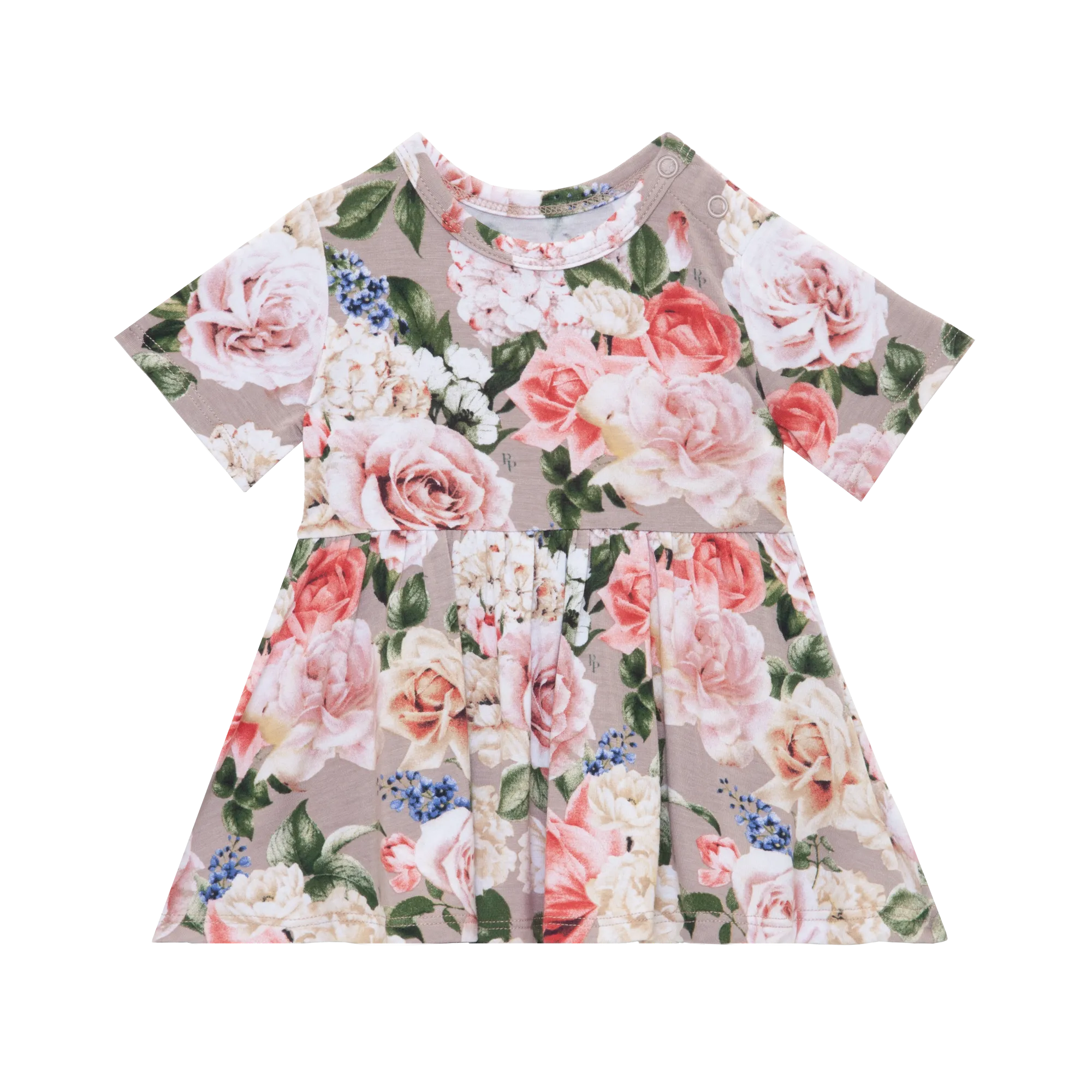 Posh Peanut Cassie S/S Basic Peplum Top & Bloomer Set