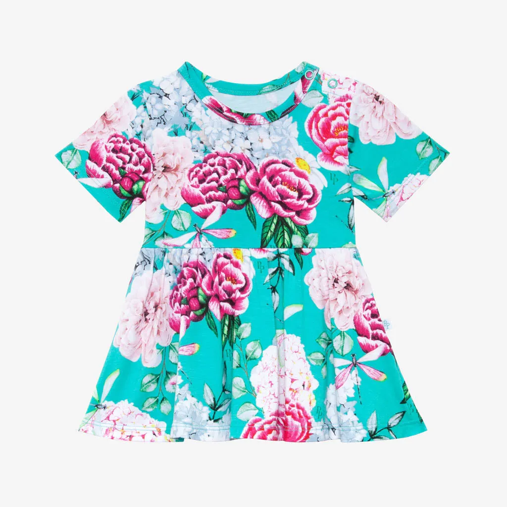 Posh Peanut Eloise S/S Basic Peplum Top & Bloomer Set