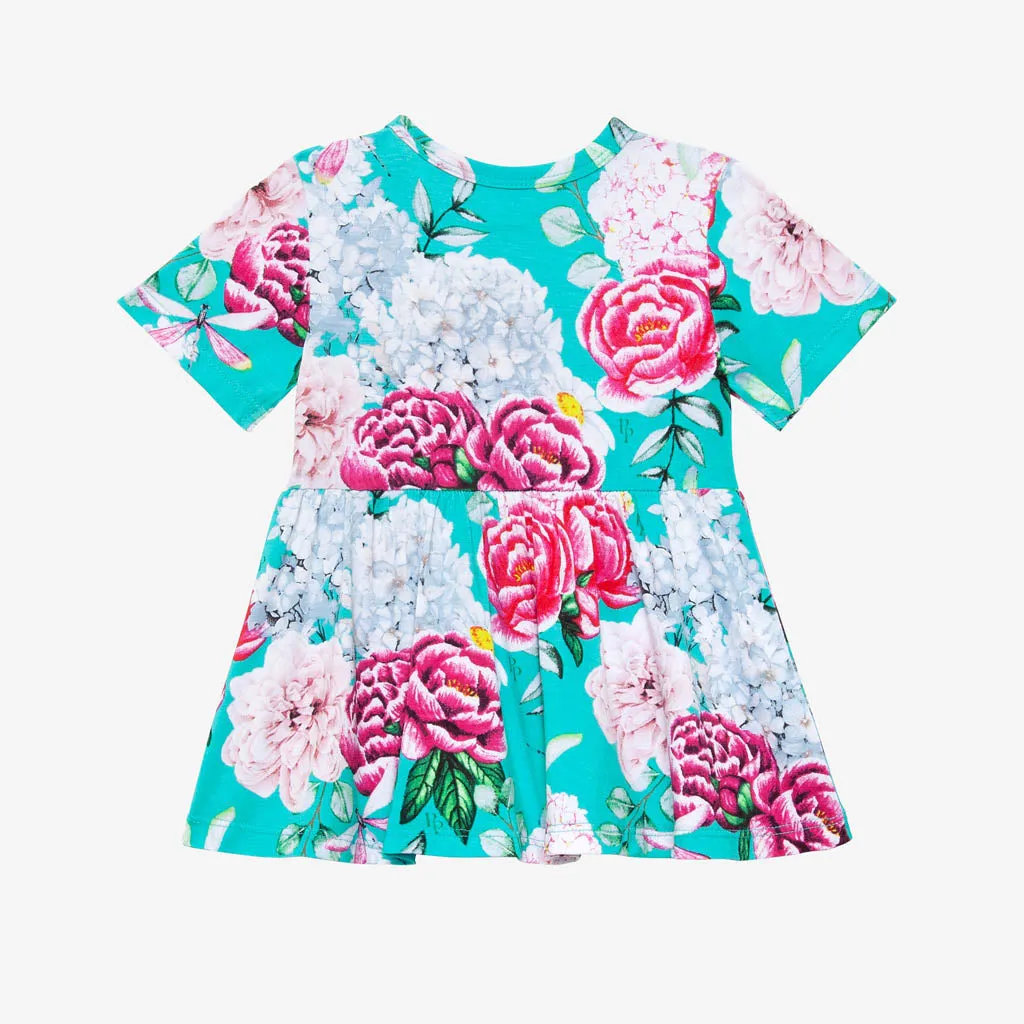 Posh Peanut Eloise S/S Basic Peplum Top & Bloomer Set