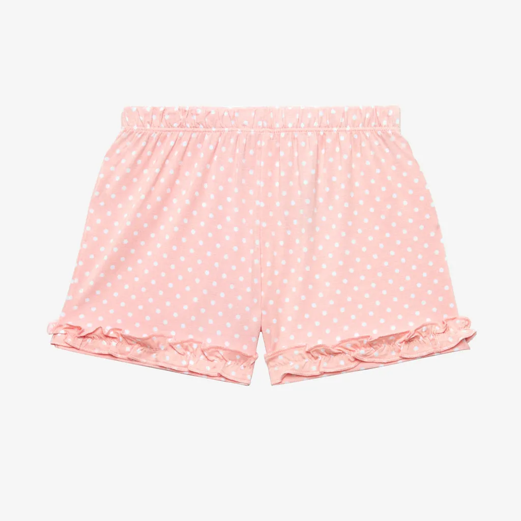 Posh Peanut Renia Capsleeve Peplum Top & Short Set