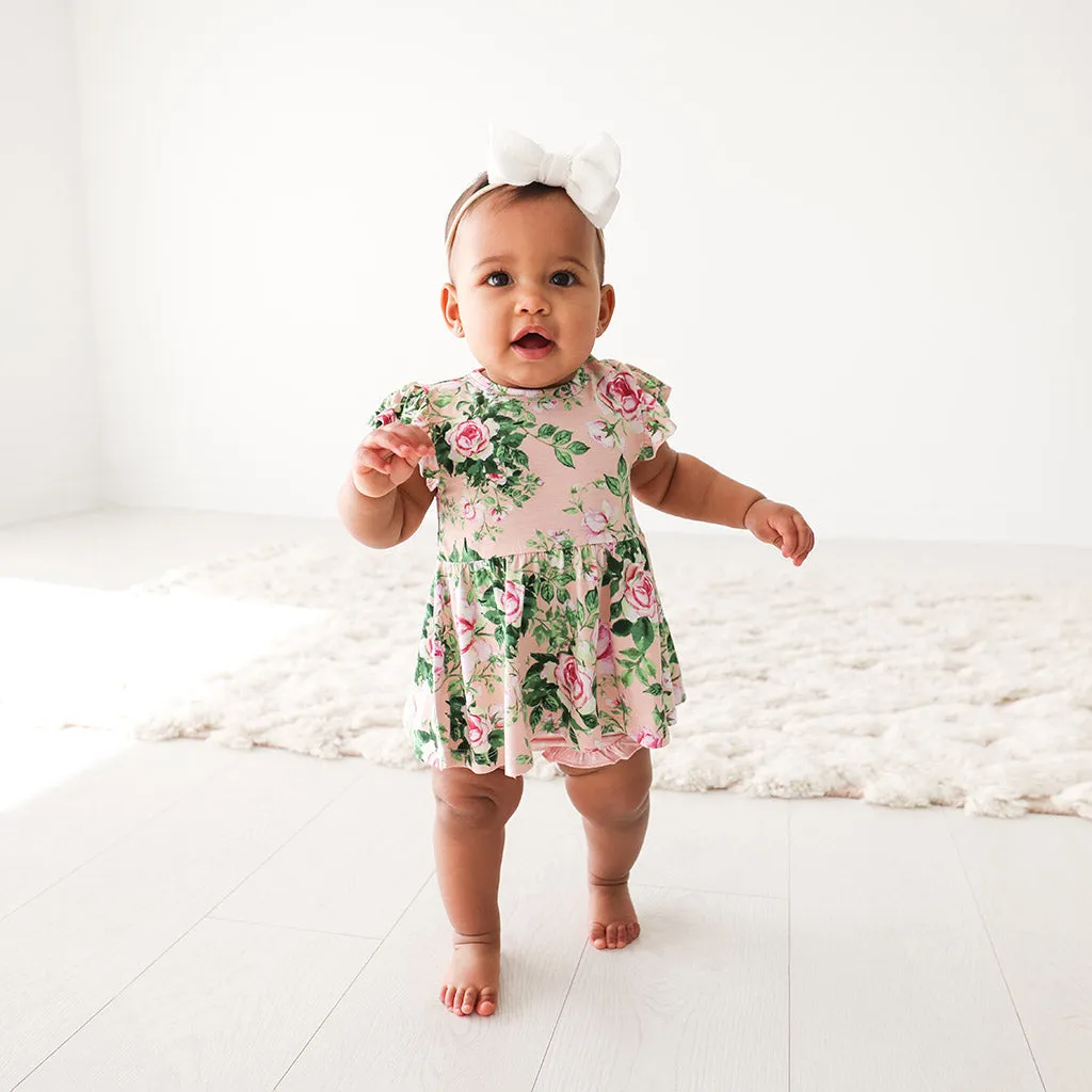 Posh Peanut Renia S/S Basic Peplum Top & Bloomer Set
