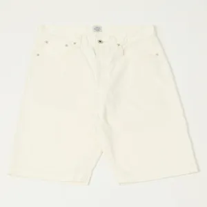Post Overalls No.2 5-Pocket Denim Shorts - White