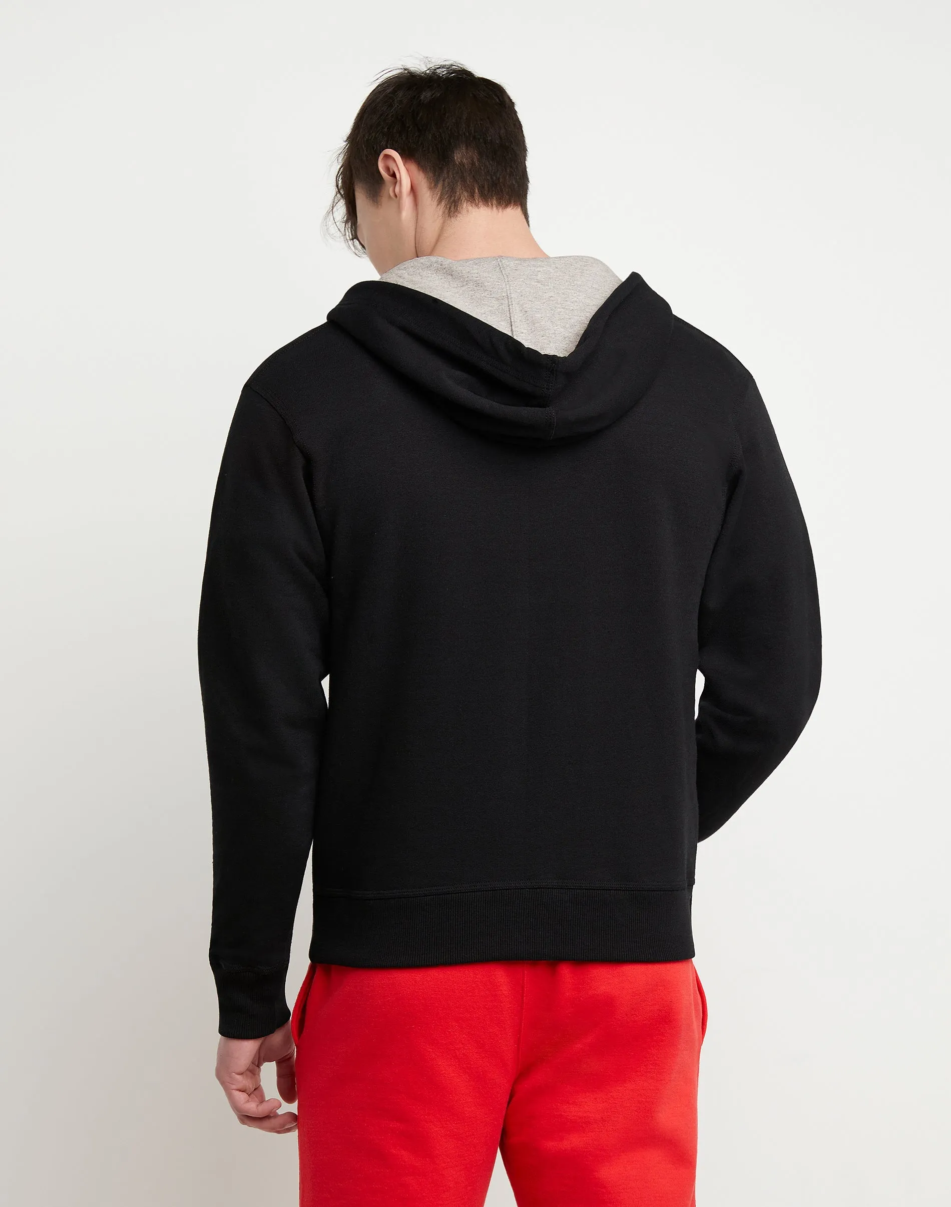 POWERBLEND MEN'S FLEECE FULL ZIP HOODIE - SCRIPT LOGO