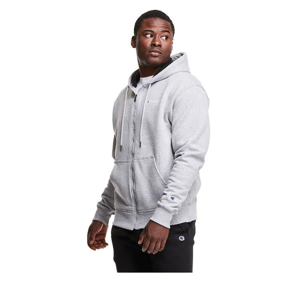 POWERBLEND MEN'S FLEECE FULL ZIP HOODIE - SCRIPT LOGO