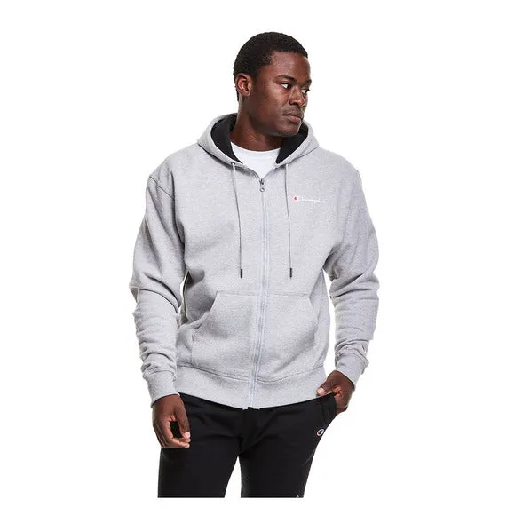 POWERBLEND MEN'S FLEECE FULL ZIP HOODIE - SCRIPT LOGO