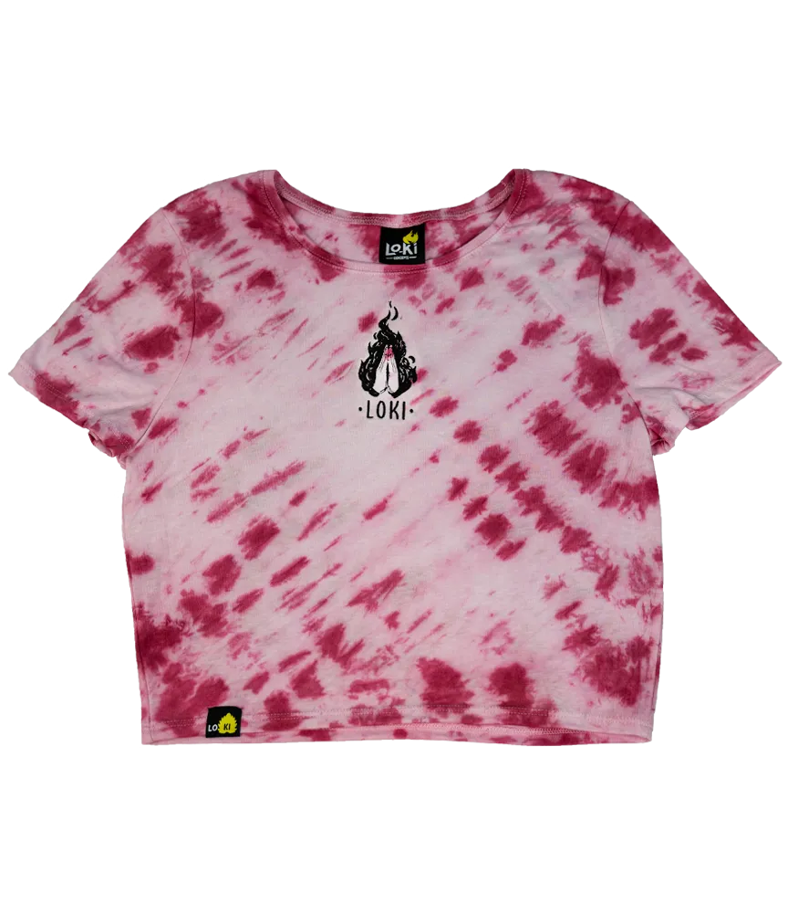 Pray Logo - Crop-Top - The Cherry Dye