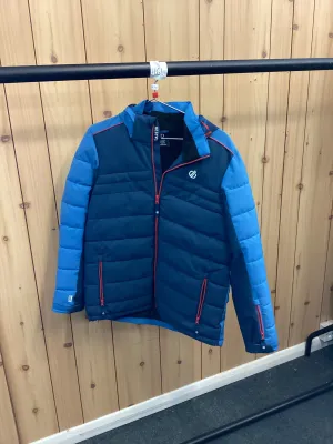 Pre-Loved Dare2B Kids' Cheerful II Recycled Waterproof Insulated Ski Jacket Age 14 Blue (1161): Grade A