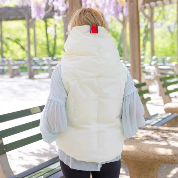 Pretty Rugged Pretty Puffer Vest in Winter White