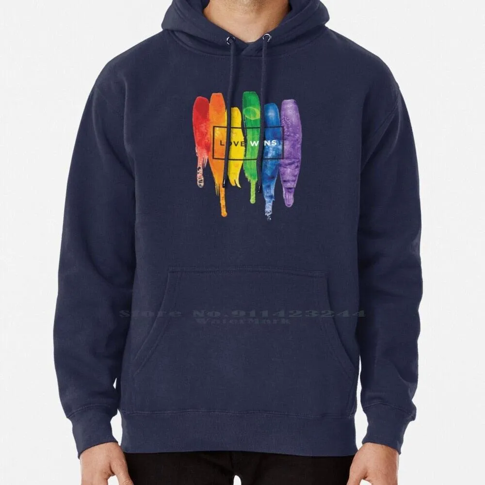 Pride LGBT Gay Love Lesbian Rainbow Fleece Hoodie