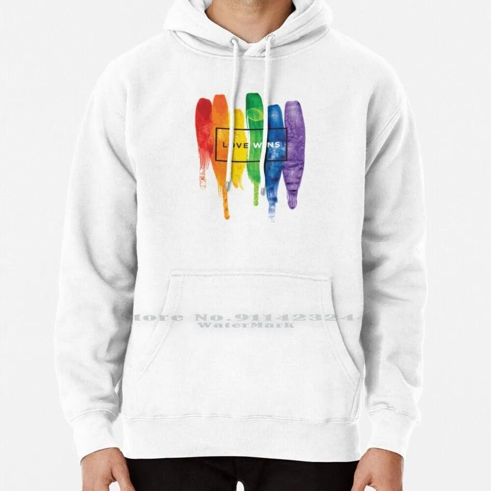 Pride LGBT Gay Love Lesbian Rainbow Fleece Hoodie