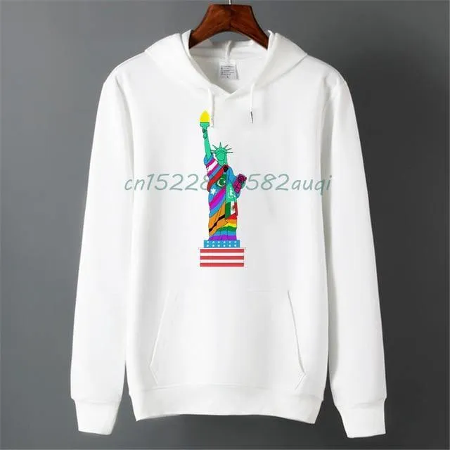 Pride LGBT Gay Love Lesbian Rainbow Fleece Hoodie