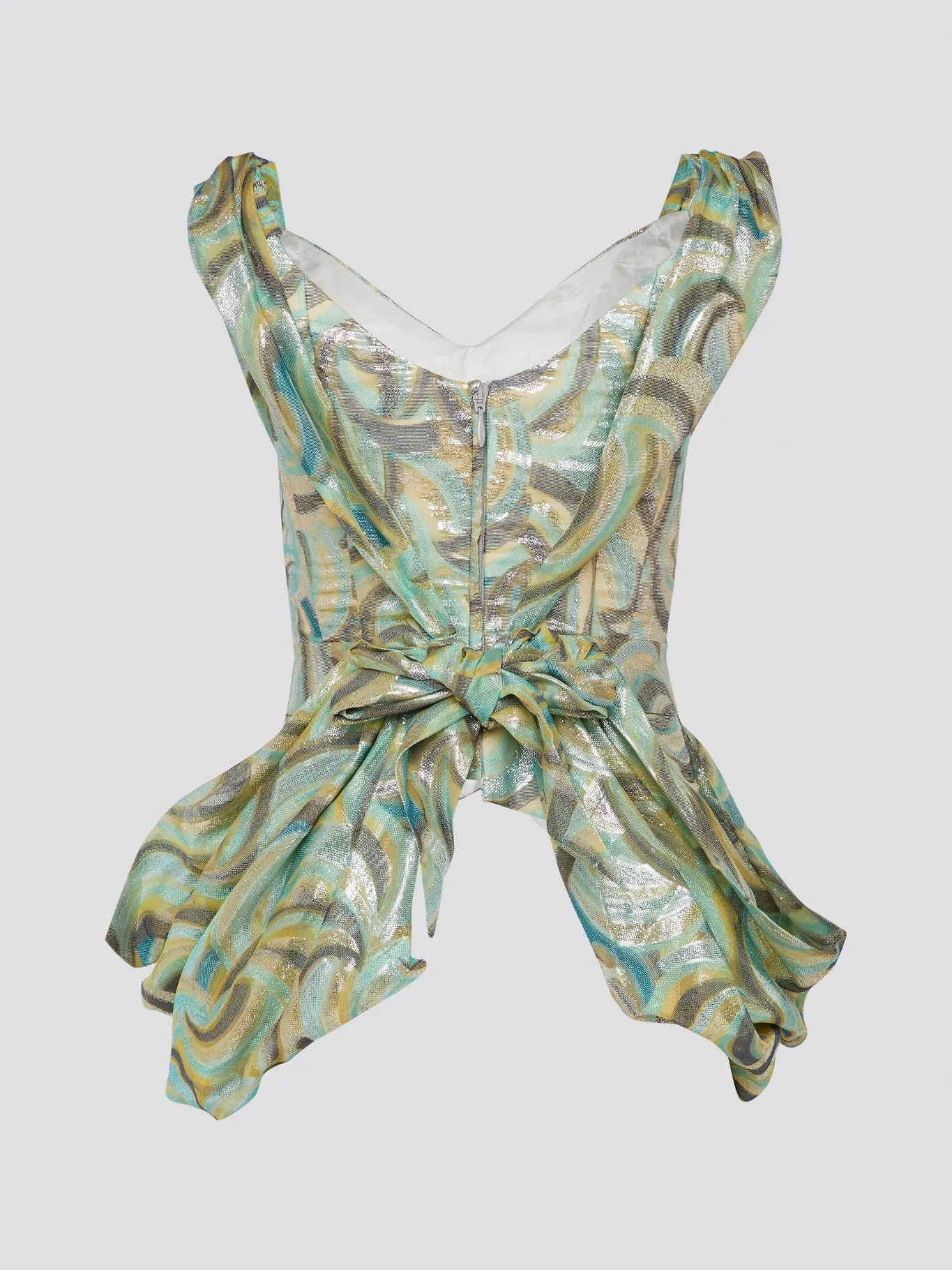 Printed Peplum Top
