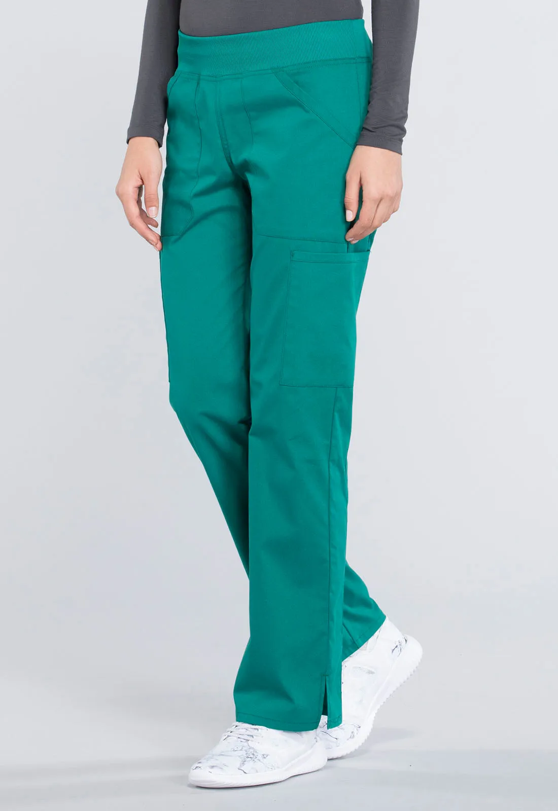 Professionals WW170 Mid Rise Straight Leg Pull-on Cargo Pants Hunter Green