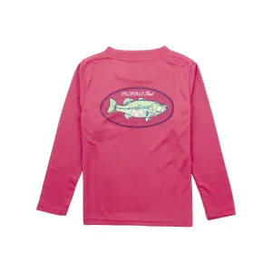 Properly Tied Bass Long Sleeve Performance Tee - Cayenne