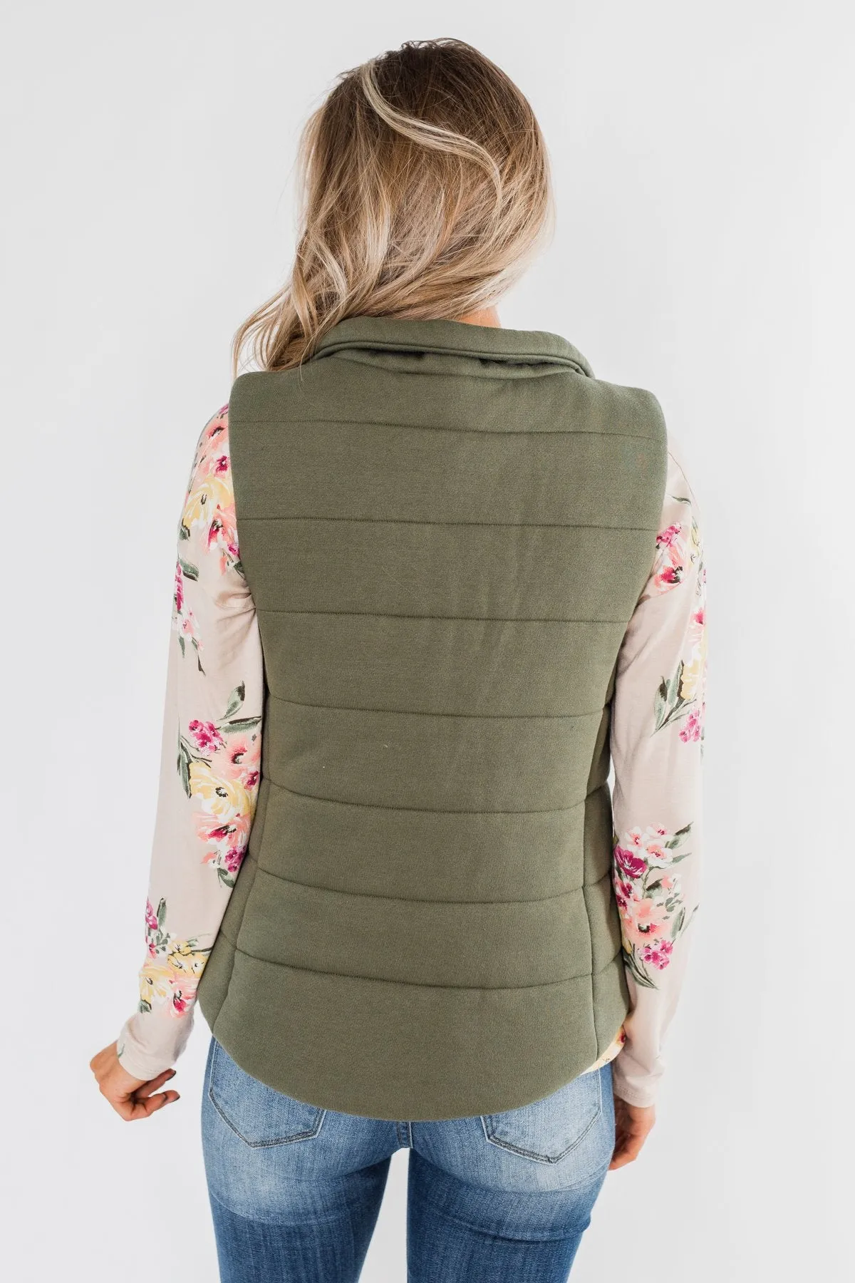 Puffer Vest- Olive
