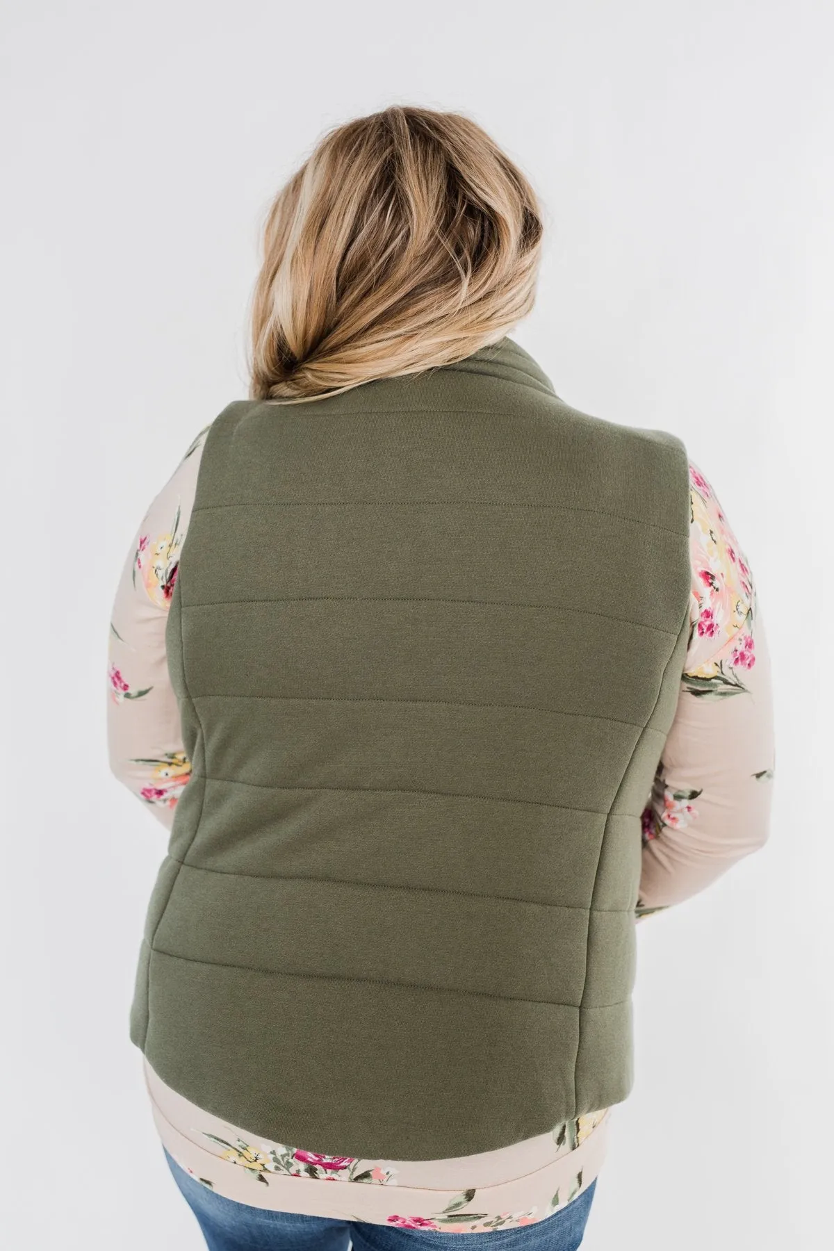 Puffer Vest- Olive