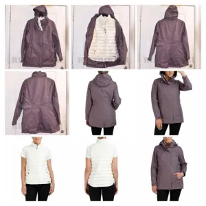 Purple/White NWT Gerry Ladies' 3-in-1 Systems Vest-Jacket.