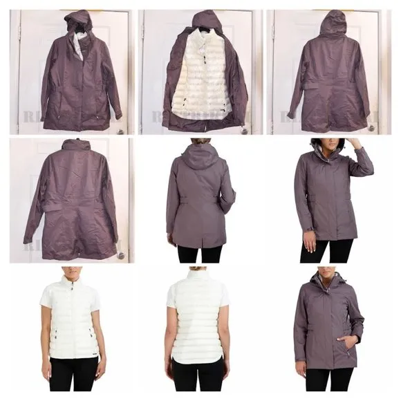 Purple/White NWT Gerry Ladies' 3-in-1 Systems Vest-Jacket.