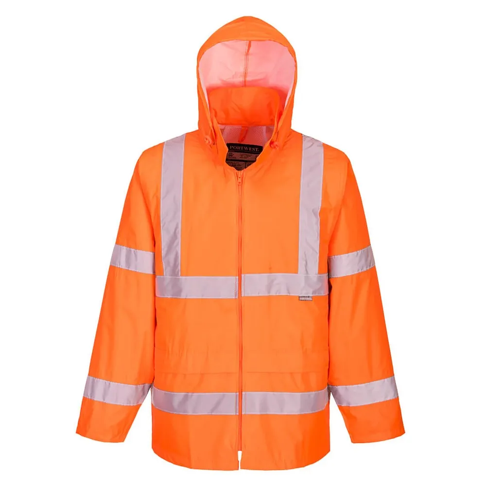 PW TORNADO LIGHTWEIGHT RAIN JACKET, HI VIS, WATERPROOF