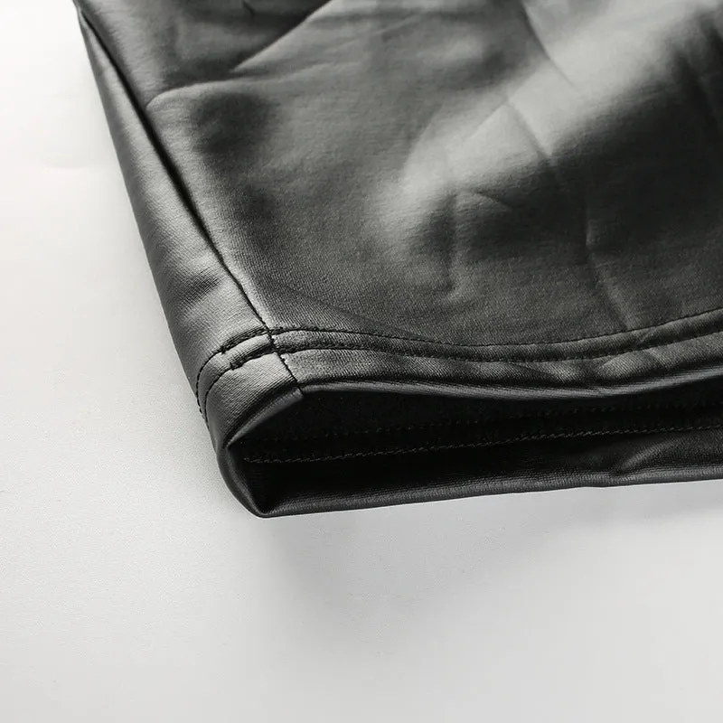 "BLACK PU" CAMISOLE K102701
