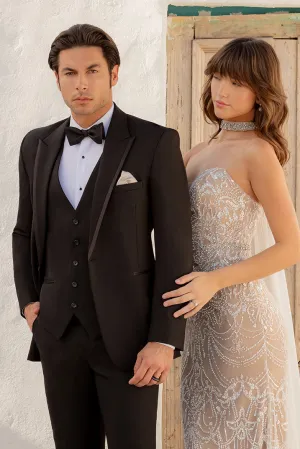 "Colin" Black Peak Tuxedo Jacket (Separates)