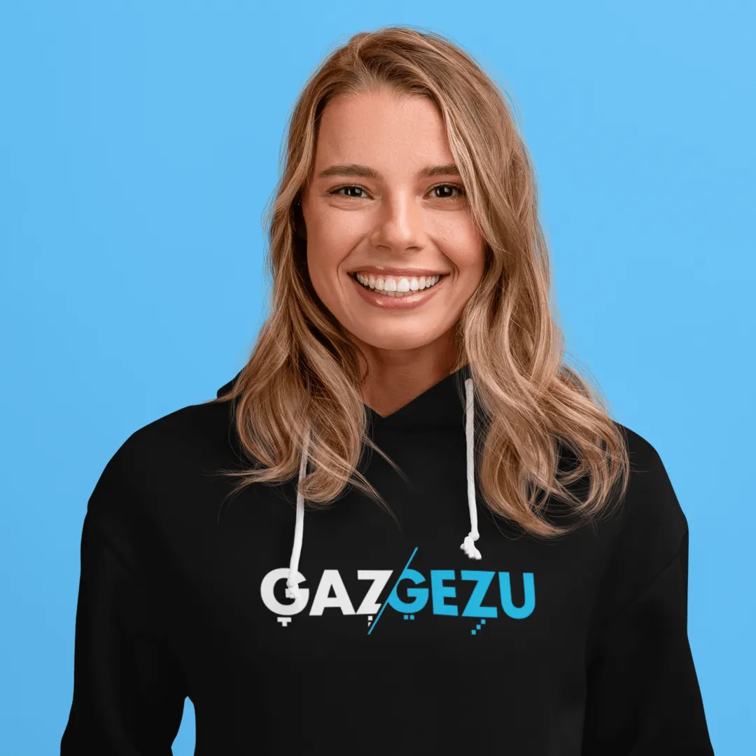 "Gazgezu" Black Custom Unisex Hoodie