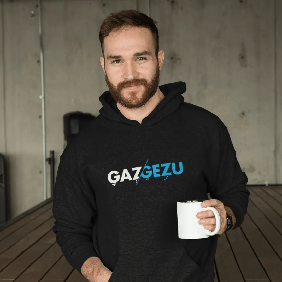 "Gazgezu" Black Custom Unisex Hoodie