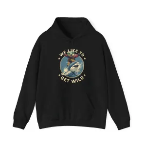 "Get Wild" Black Custom Unisex Hoodie