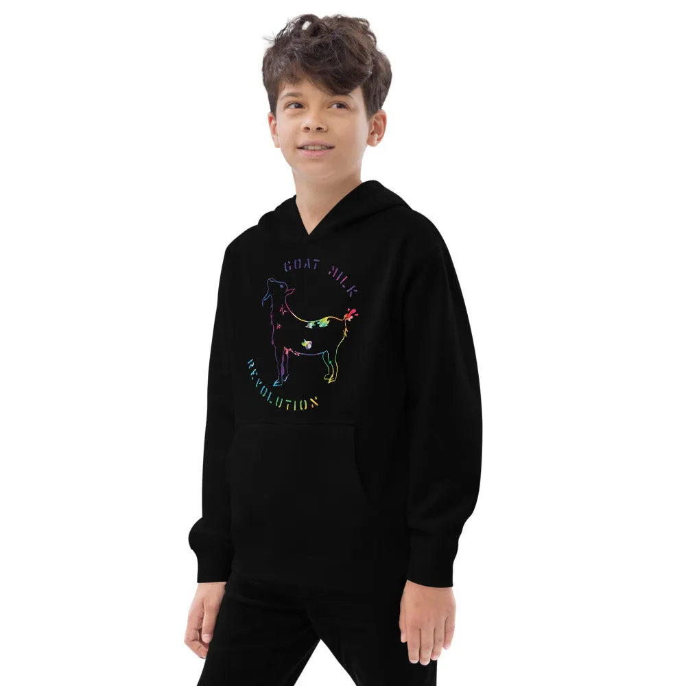 "Goat Milk Revolution" Kids fleece hoodie
