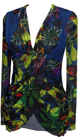 "Green House" Reversible Double Layer Top