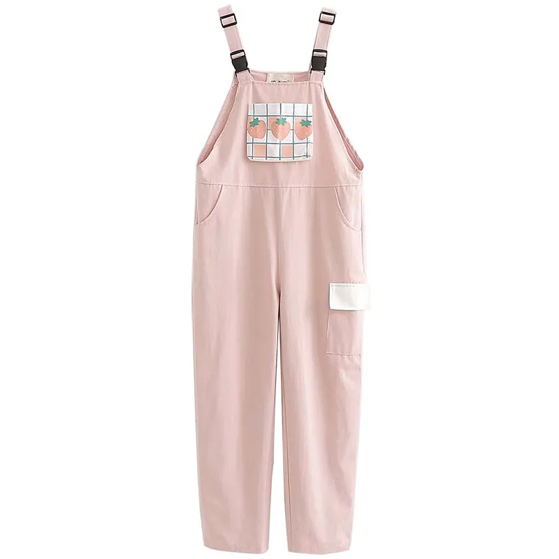 "STRAWBERRY" OVERALLS N091701
