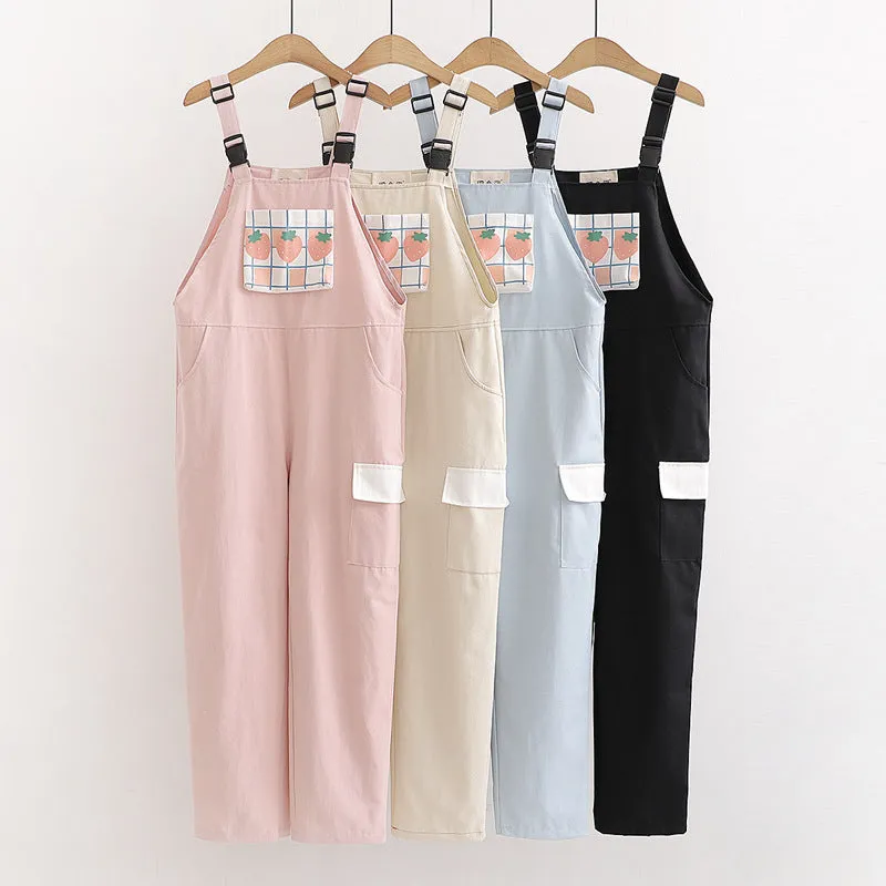 "STRAWBERRY" OVERALLS N091701