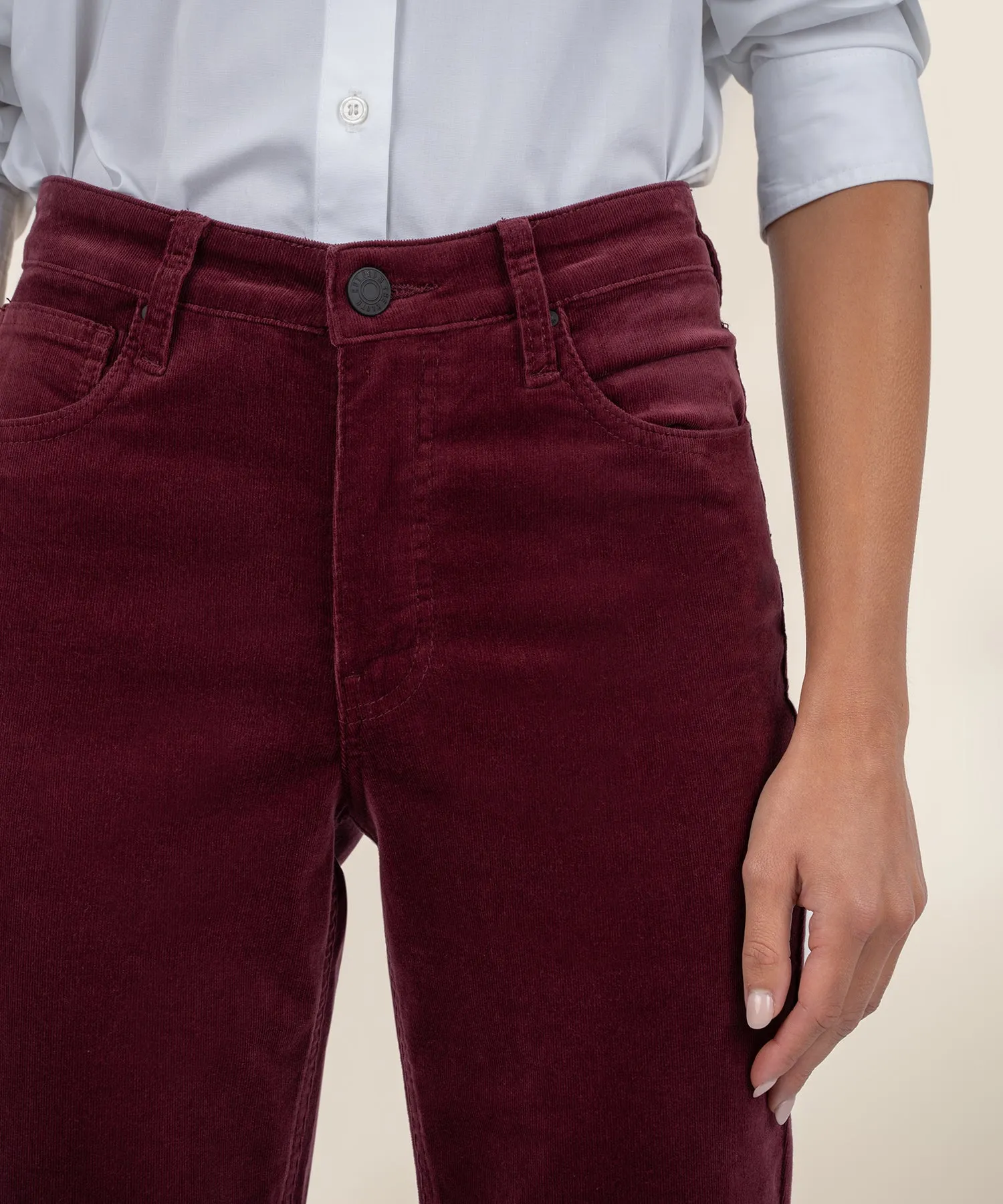 Rachael Corduroy Mom Jean, Long - FINAL SALE