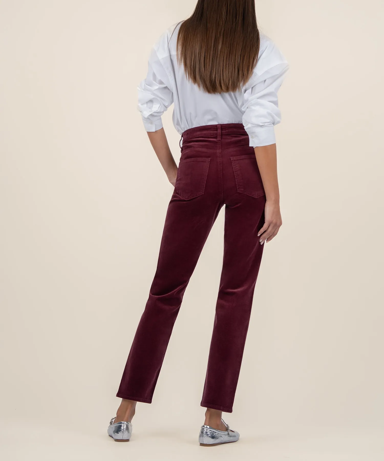Rachael Corduroy Mom Jean, Long - FINAL SALE