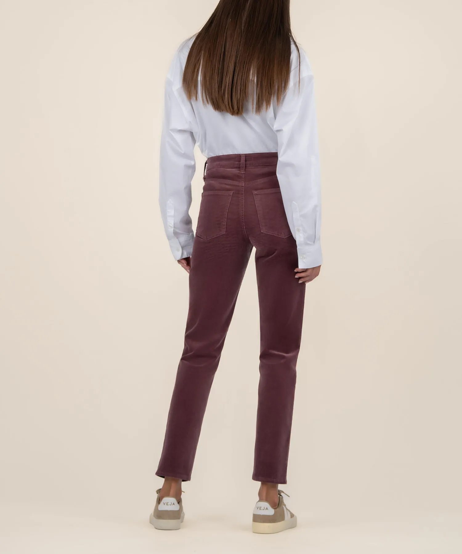 Rachael Corduroy Mom Jean, Long - FINAL SALE