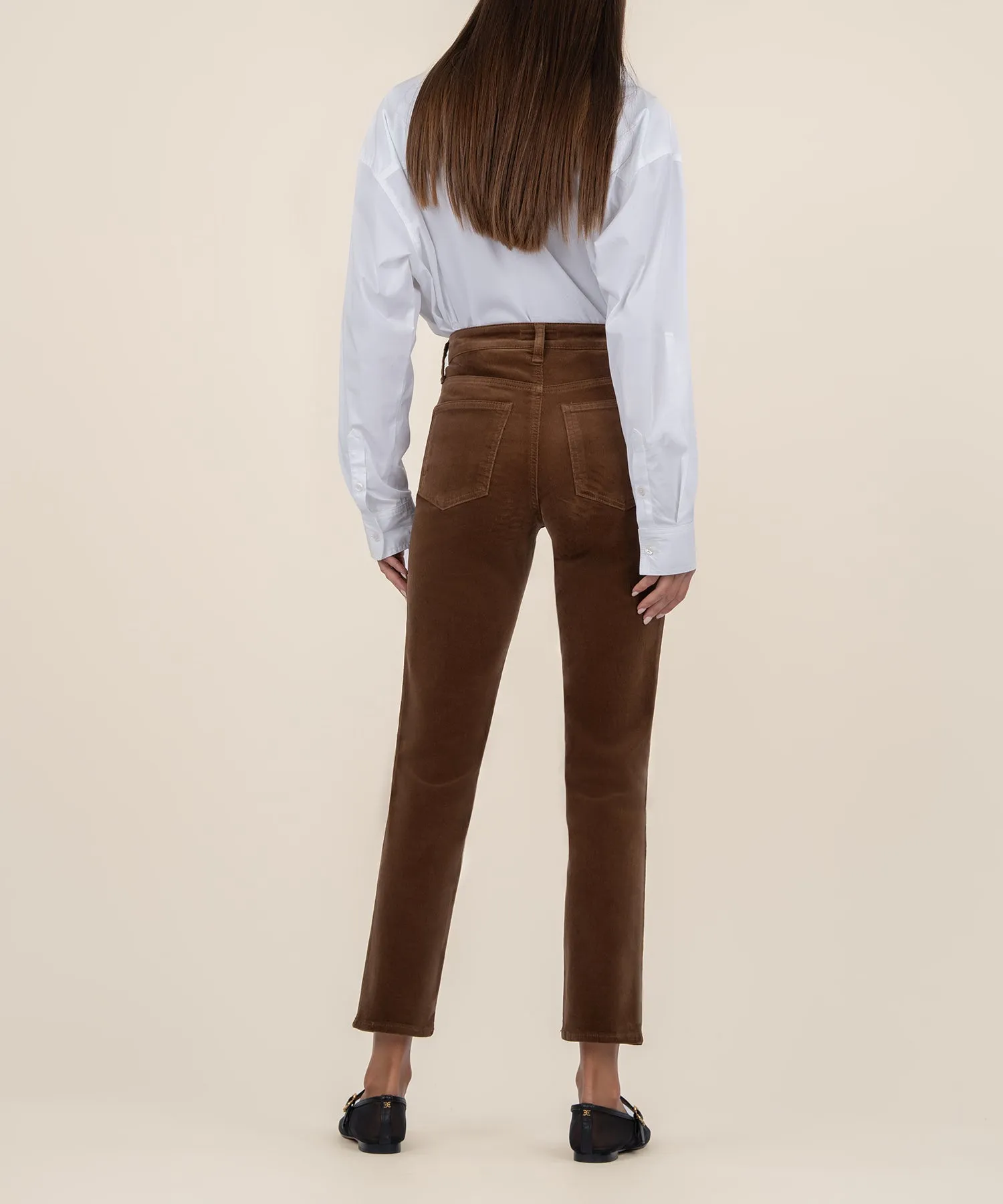 Rachael Petite Corduroy Mom Jean - FINAL SALE