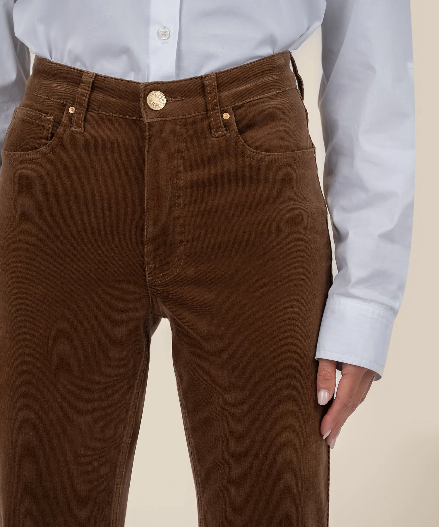 Rachael Petite Corduroy Mom Jean - FINAL SALE