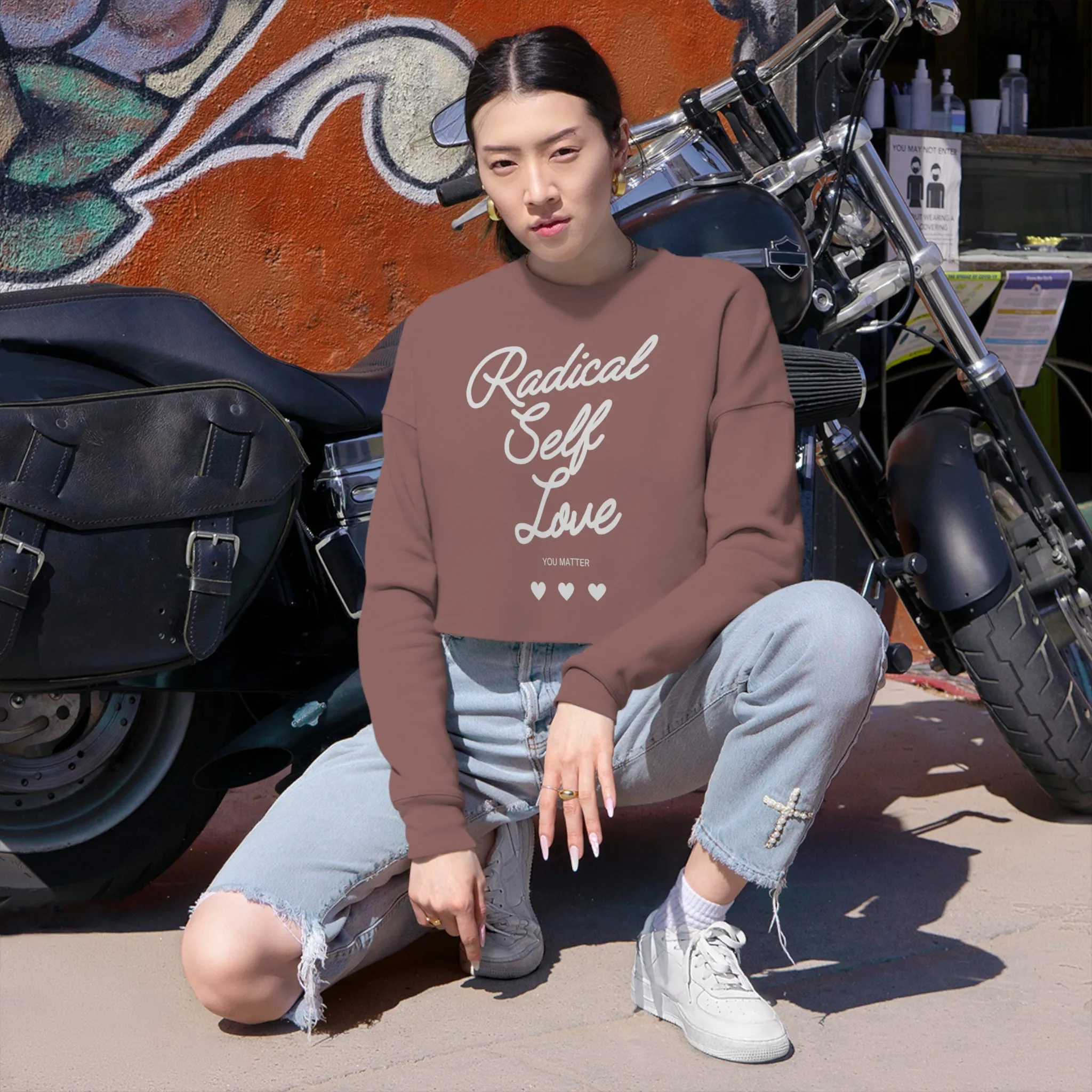 Radical Self Love Women's Cropped Sweatshirt