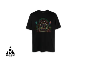 Rainbow Crayon Temple Printed Tee "Black"