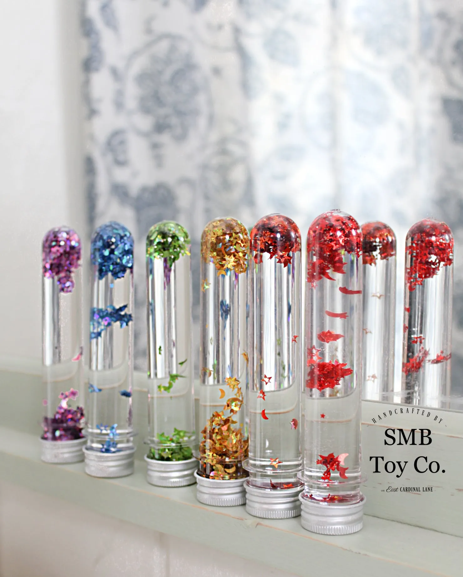 Rainbow Sensory Glitter Tubes - Set of 6