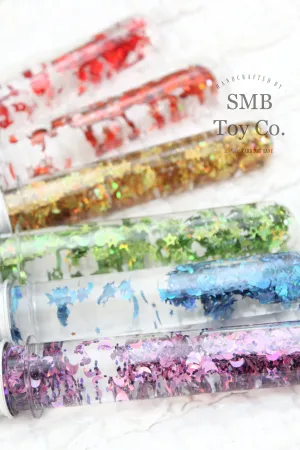 Rainbow Sensory Glitter Tubes - Set of 6